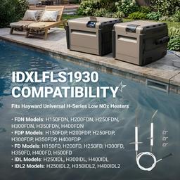 IDXLFLS1930 Flame Sensor Replacement for Hayward Universal H-Series Induced Draft and Gas Pool Heater - Fits H150FD H200FD H250FD H300FD H400FD H500FD FDN FDP IDL IDL2 Models thumbnail 5