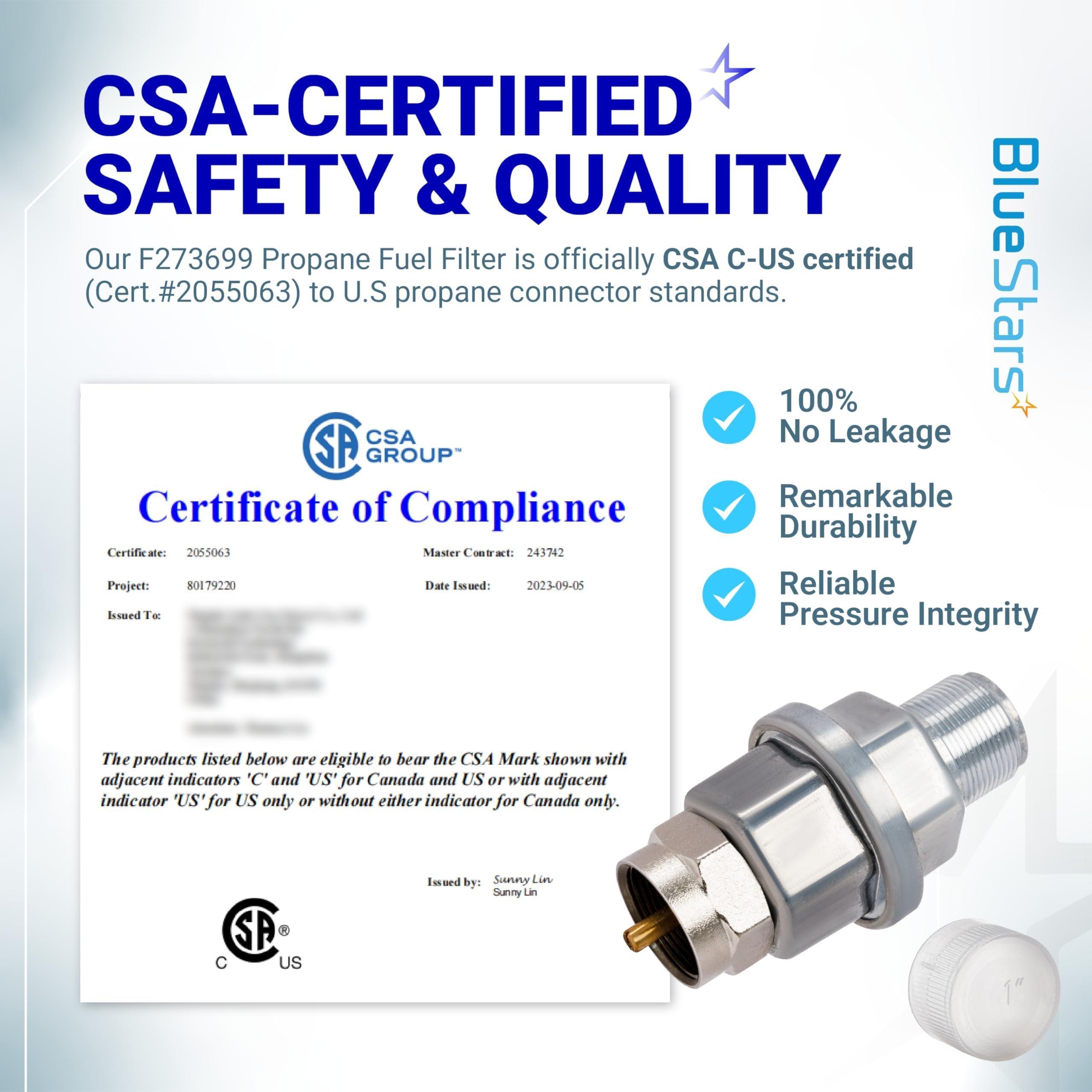 F273699 Propane Fuel Filter - for Mr Heater, Buddy Heater, Big Buddy, Tough Buddy Heaters & Portable Buddy - Fit F273704 F273701 F273702 - Pack of 2 image 1