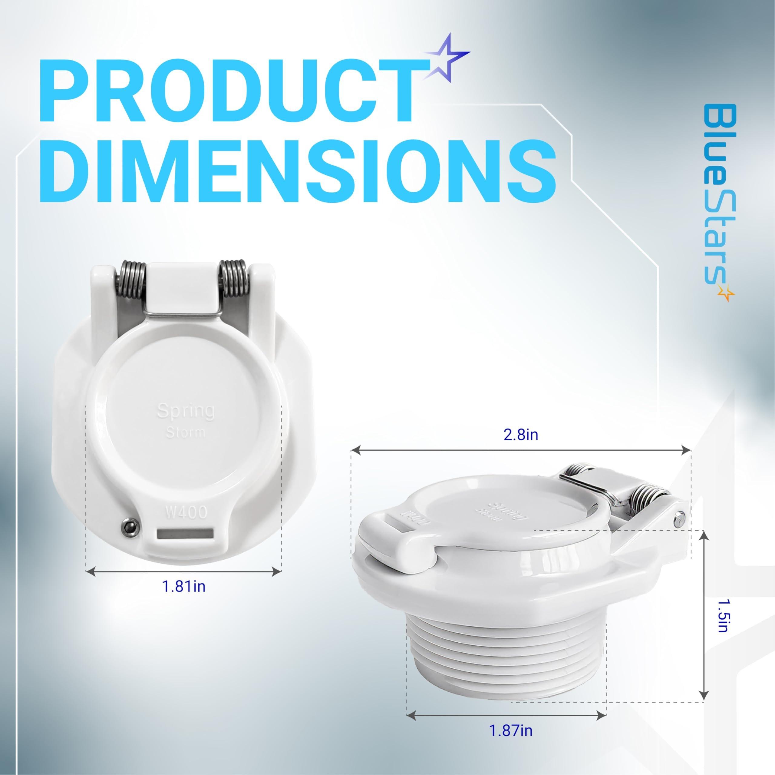 [Lifetime Warranty] W400BWHP Free Rotating Vacuum Lock Safety Wall Fitting - Fit for Zodiac, Hayward, Pentair Suction Pool Cleaners - Replace W400BLGP W400BBKP K1250 Safety Wall Accessories Pool Suction Cover image 1
