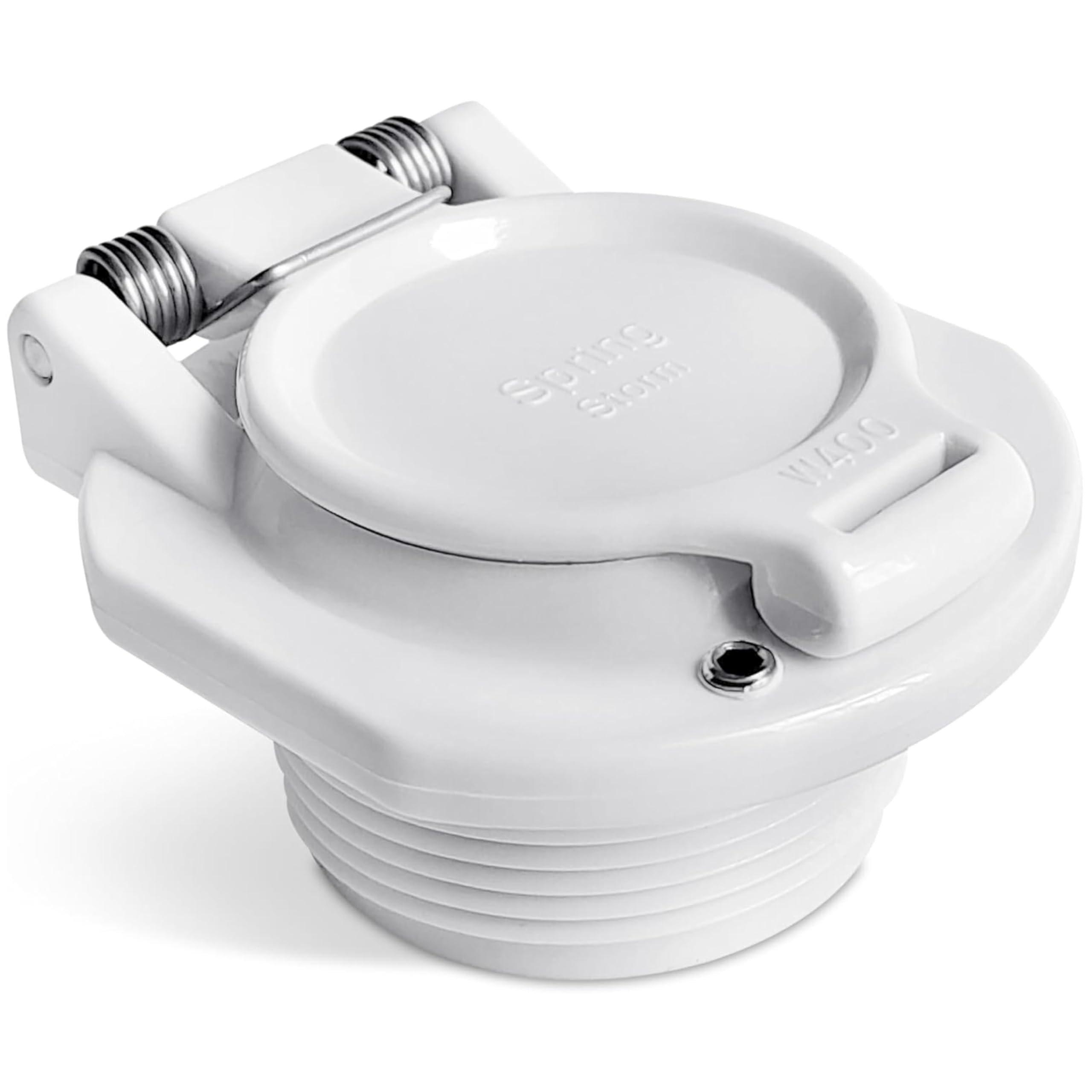 [Lifetime Warranty] W400BWHP Free Rotating Vacuum Lock Safety Wall Fitting - Fit for Zodiac, Hayward, Pentair Suction Pool Cleaners - Replace W400BLGP W400BBKP K1250 Safety Wall Accessories Pool Suction Cover image 0