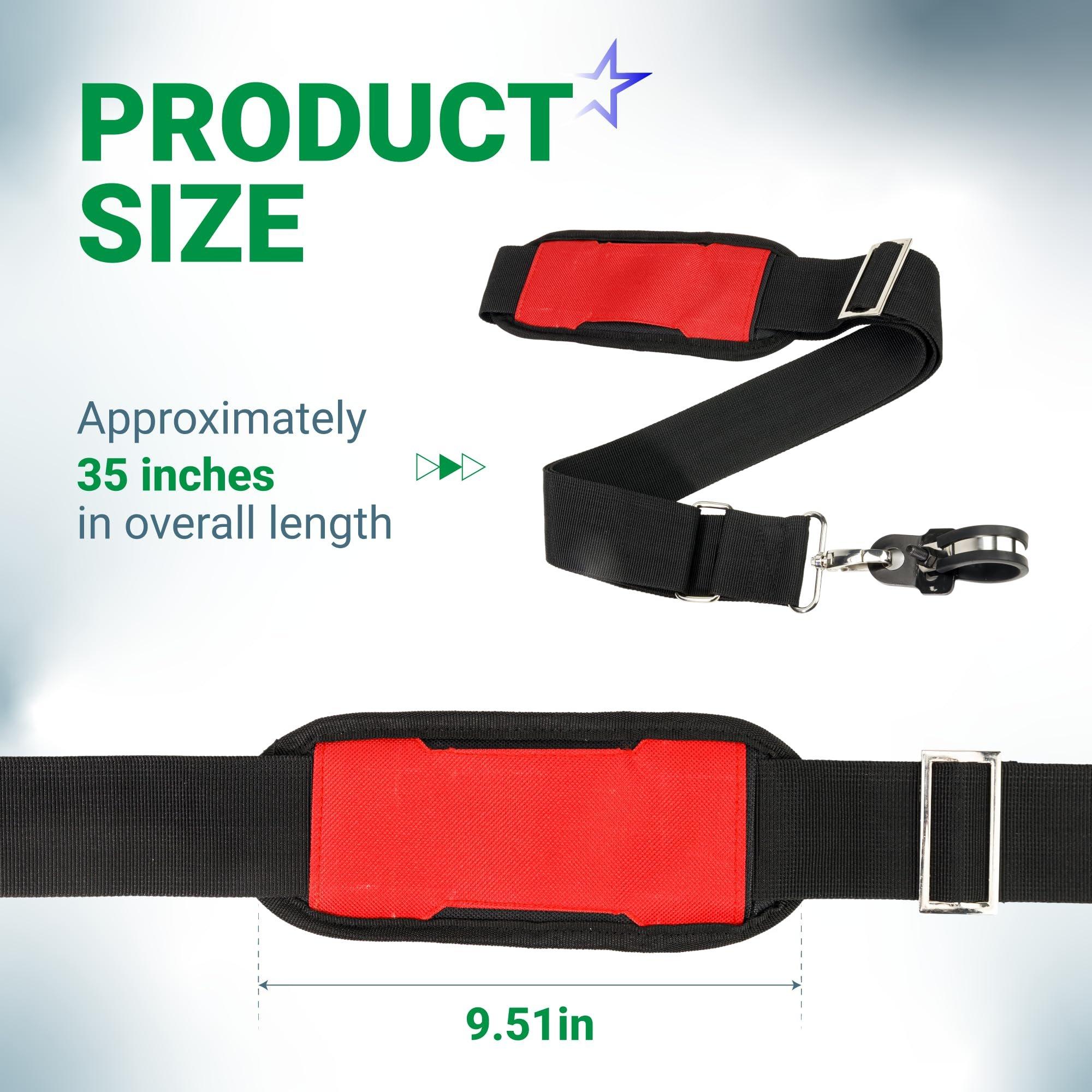 [Lifetime Warranty] 49-16-2722 Shoulder Strap - Compatible with Milwaukee M18 Fuel Quik-Lok & EGO Power+ AP1500 String Trimmer Blower Multi-Head System image 1