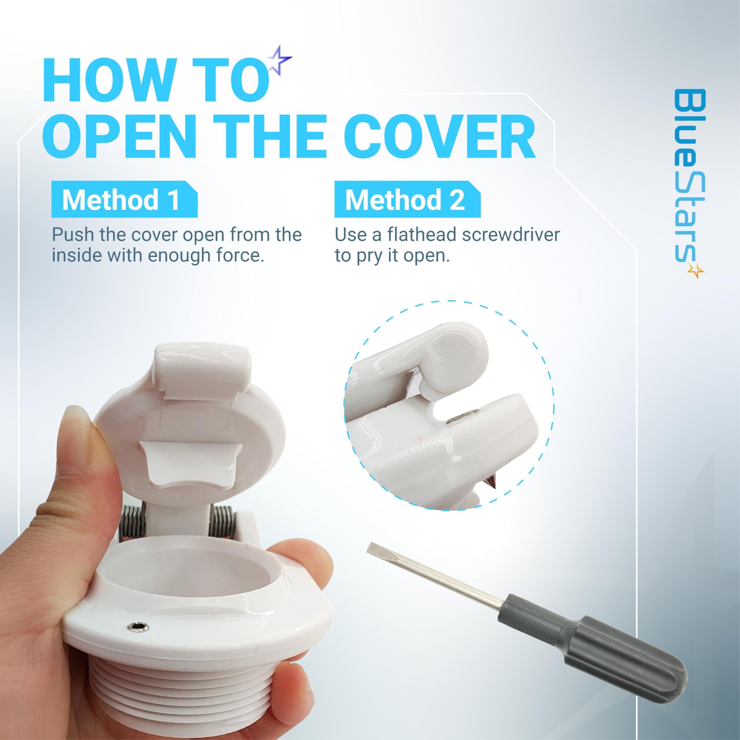 [Lifetime Warranty] W400BWHP Free Rotating Vacuum Lock Safety Wall Fitting - Fit for Zodiac, Hayward, Pentair Suction Pool Cleaners - Replace W400BLGP W400BBKP K1250 Safety Wall Accessories Pool Suction Cover image 8