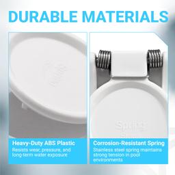 [Lifetime Warranty] W400BWHP Free Rotating Vacuum Lock Safety Wall Fitting - Fit for Zodiac, Hayward, Pentair Suction Pool Cleaners - Replace W400BLGP W400BBKP K1250 Safety Wall Accessories Pool Suction Cover thumbnail 6