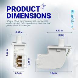 [2026 Upgraded] WE04X28977 Dryer Door Switch - Compatible with GE Hotpoint GTD33EASK0WW GTD42EASJ2WW GTD42EASJ0WW GTD42GASJ2WW GTD45EASJ2WS Dryer - Replaces AP6889035 WE10X23879 4931170 thumbnail 1