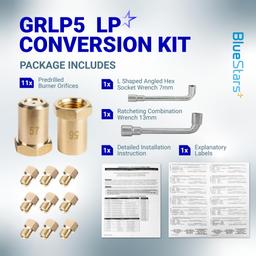 [Lifetime Warranty] GRLP5 LP Gas Conversion Kit - Compatible with Frigidaire Gas Range - Natural Gas to Propane LPG Conversion Kit - Replaces 4980407 AP7213138 A22390101 316243720 316243721 316243723 thumbnail 2