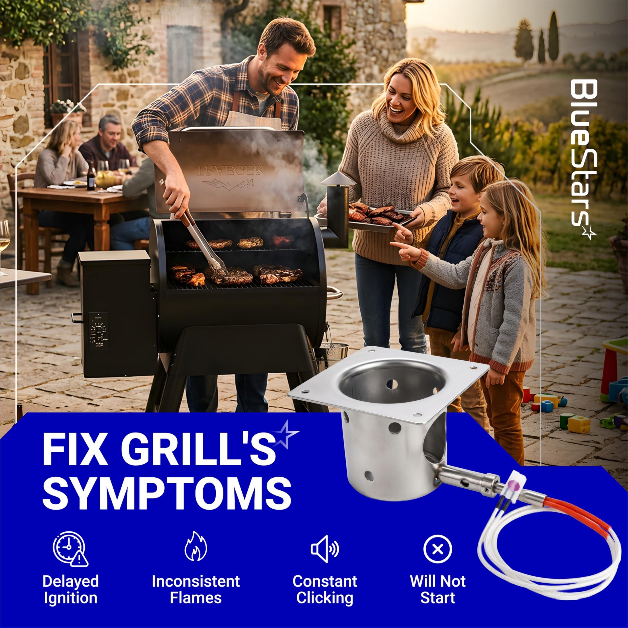 [Lifetime Warranty] Fire Burn Pot and Hot Rod Ignitor Kit Replacement for Traeger Pit Boss Wood Pellet Grills with Ash Remover, Screws & Fuse image 9