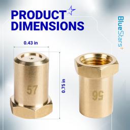 [Lifetime Warranty] GRLP5 LP Gas Conversion Kit - Compatible with Frigidaire Gas Range - Natural Gas to Propane LPG Conversion Kit - Replaces 4980407 AP7213138 A22390101 316243720 316243721 316243723 thumbnail 1
