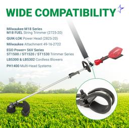 [Lifetime Warranty] 49-16-2722 Shoulder Strap - Compatible with Milwaukee M18 Fuel Quik-Lok & EGO Power+ AP1500 String Trimmer Blower Multi-Head System thumbnail 3