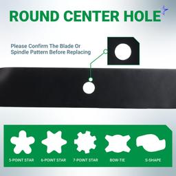 BlueStars 115-5059-03 Mower Blades - Fit for oro TimeCutter 50 Inch SS5000 75750 MX5000 75755 MX5060 MX5050 Exmark Quest 142-6453-S 110-6837-03 - Replaces 110-6837-03 112-9759-03 Zero Turn 3 Packs thumbnail 7