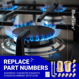 [Lifetime Warranty] GRLP5 LP Gas Conversion Kit - Compatible with Frigidaire Gas Range - Natural Gas to Propane LPG Conversion Kit - Replaces 4980407 AP7213138 A22390101 316243720 316243721 316243723 thumbnail 4