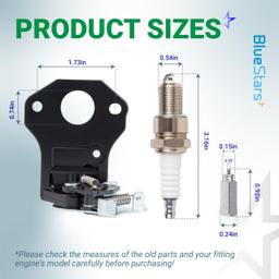 [Lifetime Warranty] 16620-Z8D-305 Thermo Wax Assembly & 16600-Z8B-900 Choke Control for Honda GCV160 GCV160A0 GCV160LA0 GCV190 HRX217 HRR216 Lawn Mower Engine Parts with 16950-Z0Y-003 Fuel Shut-Off Valve thumbnail 1