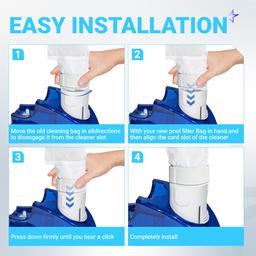 [Lifetime Warranty] K13 K16 Pool Cleaner Zippered Bag, Nylon Mesh Pool Vacuum Bag Replacement - Compatible with Polaris 280, 480 Pool Cleaners - Pack of 2 thumbnail 8