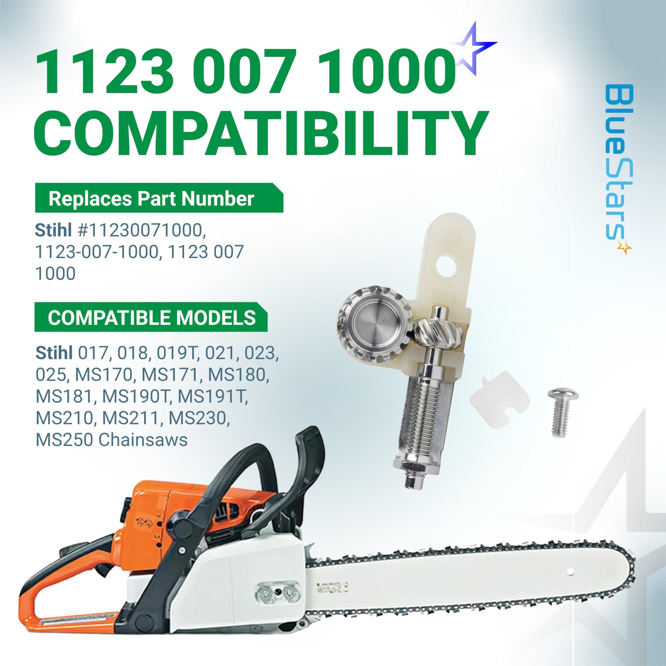 [Lifetime Warranty] Chain Tensioner Kit 1123 007 1000 Adjuster Nut Kit - Compatible with 019T 021 023 025 MS210 MS250 MS230 Chainsaw - Replacement 1123-007-1000 11230071000 Adjuster Tensioner with Bar Nuts image 3