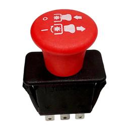 [Lifetime Warranty] 8 Terminals 10 AMP Clutch PTO Switch 4174684 500016 - Compatible with Dixie Chopper Delta Hustler Lawn Mowers Classic RZT Pro Series SZT Pro Series Zee 2 RZT Mower Delta Series 6204 Red thumbnail 0