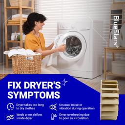 [Upgraded] BlueStars 697772 Dryer Blower Wheel - Compatible with Whirlpool Maytag Kenmore Amana Dryer - Replaces AP6010627 PS11743811 687613 PS384381 W10874014 thumbnail 3