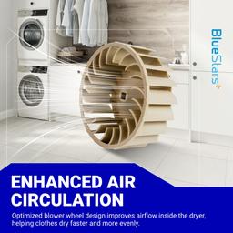 [Upgraded] BlueStars 697772 Dryer Blower Wheel - Compatible with Whirlpool Maytag Kenmore Amana Dryer - Replaces AP6010627 PS11743811 687613 PS384381 W10874014 thumbnail 4