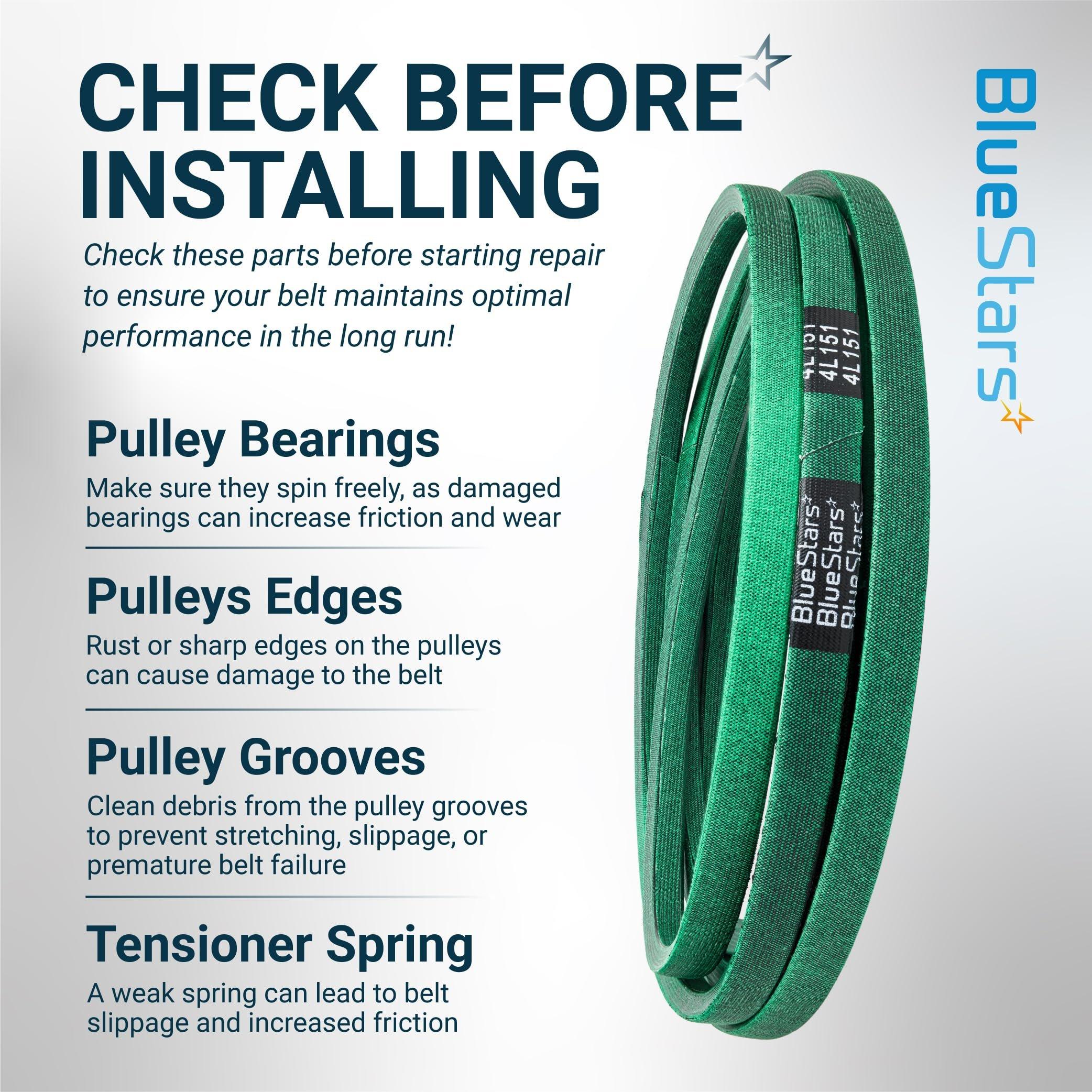[Grip120] 5023256 Deck Belt for Snapper 355Z 360Z 400Z, Simplicity ZT2050 ZT3000 Champion, Ferris Mowers, Blade Drive Belt - Replaces John Deere M152398 5023256SM | 1/2" x 151" image 10
