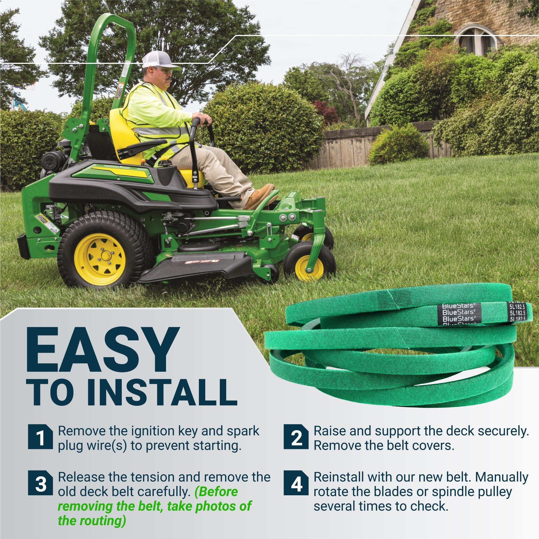 [Grip120] TCU30356 Deck Belt for John Deere Z915B Z915E Z920M Z930M Z950M Z960M Z970R ZTrak Mowers, Mower Blade Belt - Replaces TCU35604 | 5/8" x 182.5" image 9