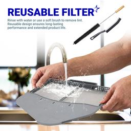 [Upgraded] DC97-16742A Dryer Lint Filter Replacement for Samsung Dryer DV45H7000EW/A2 - Replaces AP5306681 PS4221839 DC61-03048A with Flap & Cleaning Brushes thumbnail 7