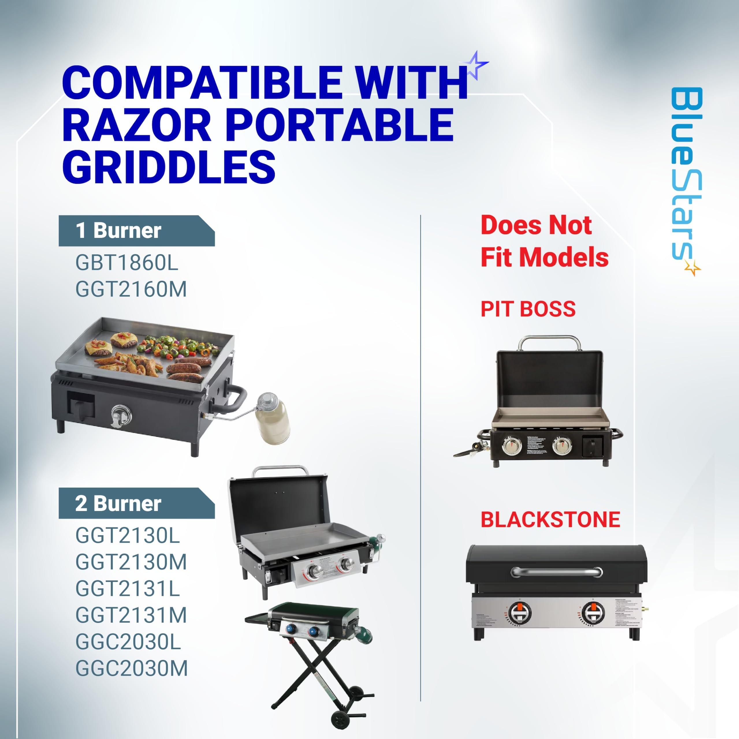 Griddle Regulator Replacement for Blue Rhino Razor 2 Burner Griddle GGC2030M 25" Outdoor Portable Propane Gas Grill Griddle GGC2030L GGT2130M GGT2131M GGT2160M Grill Adapter Regulator image 3
