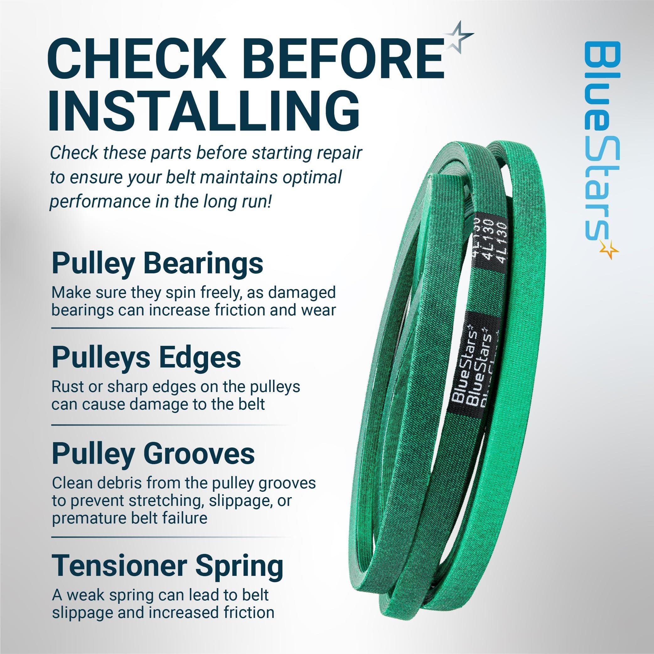 [Upgraded Grip120] BlueStars 7200523 Deck Belt - for 42 Inch Ariens 07200523 Ikon-X Ikon XD XL | 42" Gravely ZT42 ZTX42 ZTXL42 Lawn Mower - Replaces Toro 93-3884 Mower Belt Aramid Cord 130" x 1/2" image 10