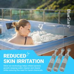 Hot Tub Silver Ion Cartridge - Mineral Sticks for Hot Springs Spa, Spa Silver Ion Ag+ Cartridge, Freshwater Mineral Sanitizer Keep Water Crystal-Clear for 4 Months | Pack of 3 thumbnail 4