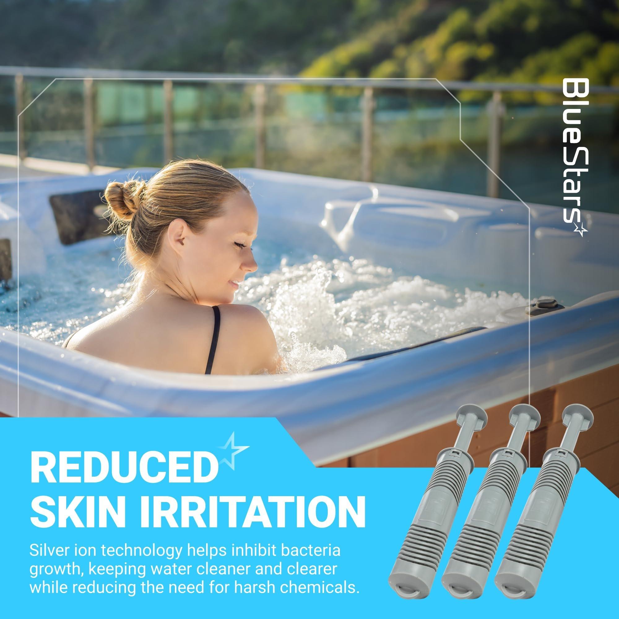 Hot Tub Silver Ion Cartridge - Mineral Sticks for Hot Springs Spa, Spa Silver Ion Ag+ Cartridge, Freshwater Mineral Sanitizer Keep Water Crystal-Clear for 4 Months | Pack of 3 image 4