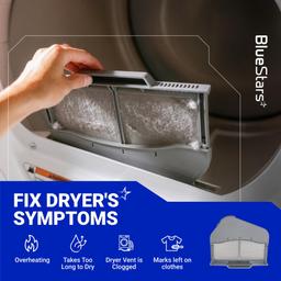 [Upgraded] DC97-16742A Dryer Lint Filter Replacement for Samsung Dryer DV45H7000EW/A2 - Replaces AP5306681 PS4221839 DC61-03048A with Flap & Cleaning Brushes thumbnail 3