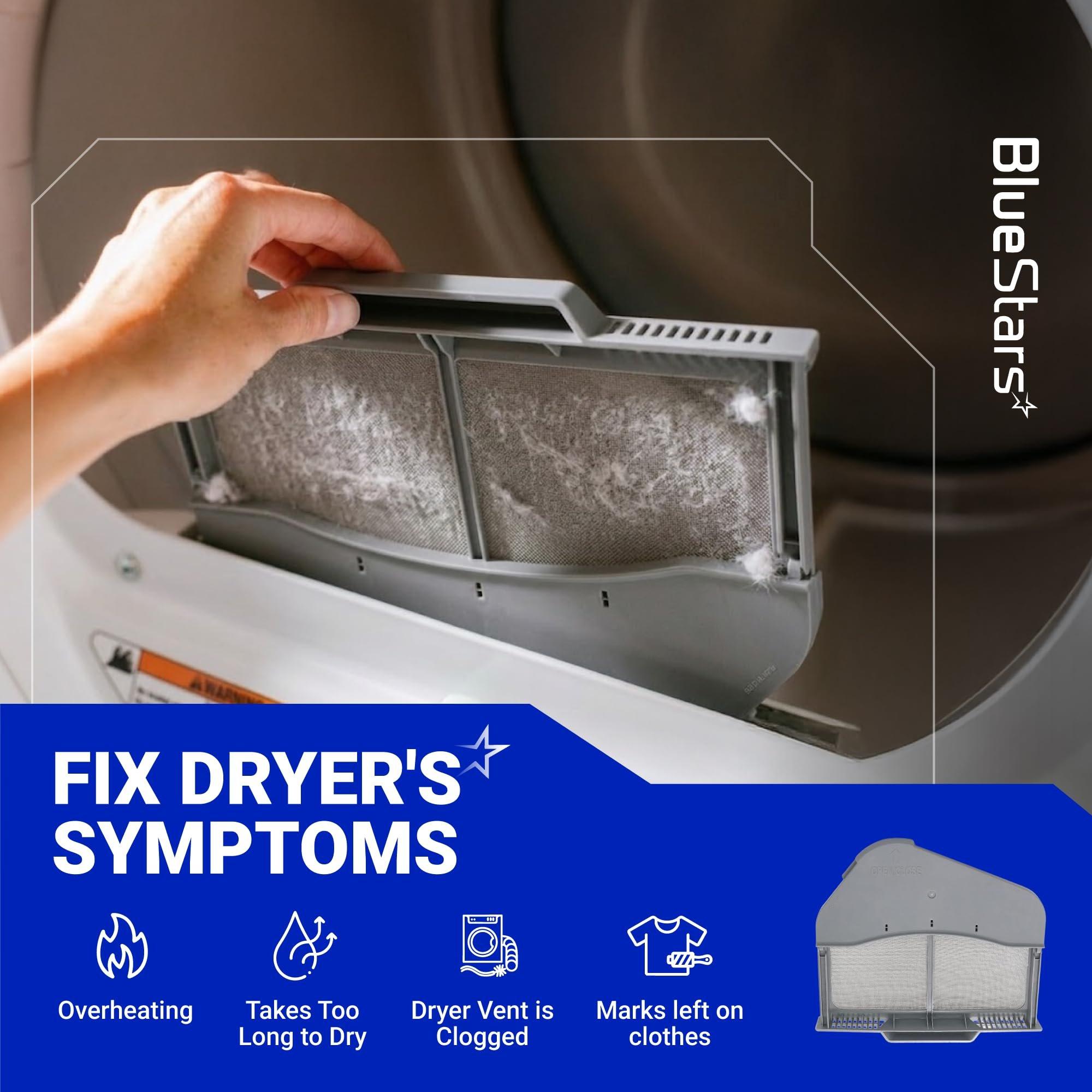 [Upgraded] DC97-16742A Dryer Lint Filter Replacement for Samsung Dryer DV45H7000EW/A2 - Replaces AP5306681 PS4221839 DC61-03048A with Flap & Cleaning Brushes image 3