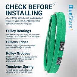 [Grip120] TCU30356 Deck Belt for John Deere Z915B Z915E Z920M Z930M Z950M Z960M Z970R ZTrak Mowers, Mower Blade Belt - Replaces TCU35604 | 5/8" x 182.5" thumbnail 10