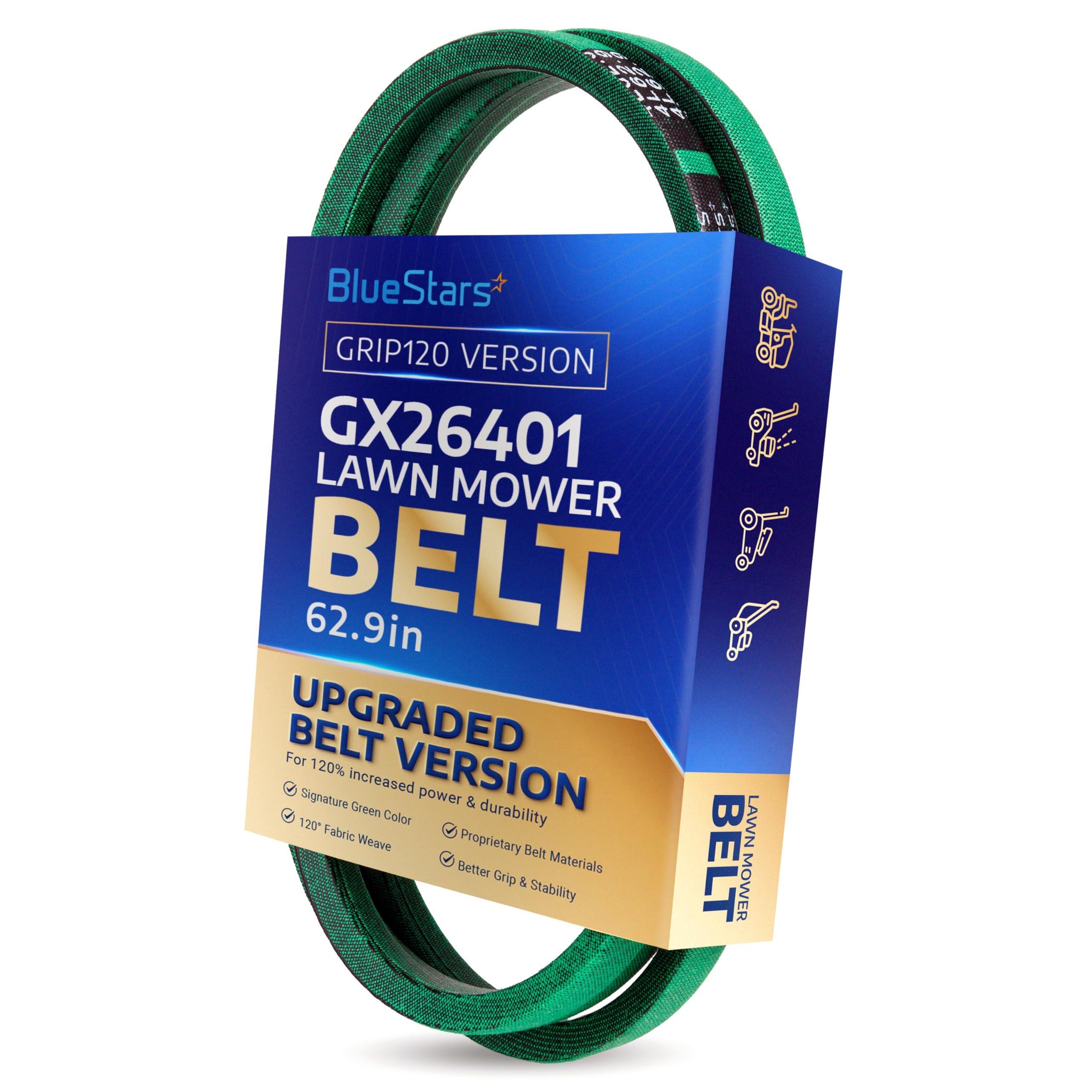 [Grip120] GX26401 Traction Drive Belt for John Deere ZTrak Zero-Turn Mowers Z235 Z255 Z335E Z335M Z345M Z345R Z355E Z355R Z375R, V-Belt - Replaces M165413 | 1/2" x 62.9" image 0