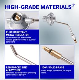 Griddle Regulator Replacement for Blue Rhino Razor 2 Burner Griddle GGC2030M 25" Outdoor Portable Propane Gas Grill Griddle GGC2030L GGT2130M GGT2131M GGT2160M Grill Adapter Regulator thumbnail 5