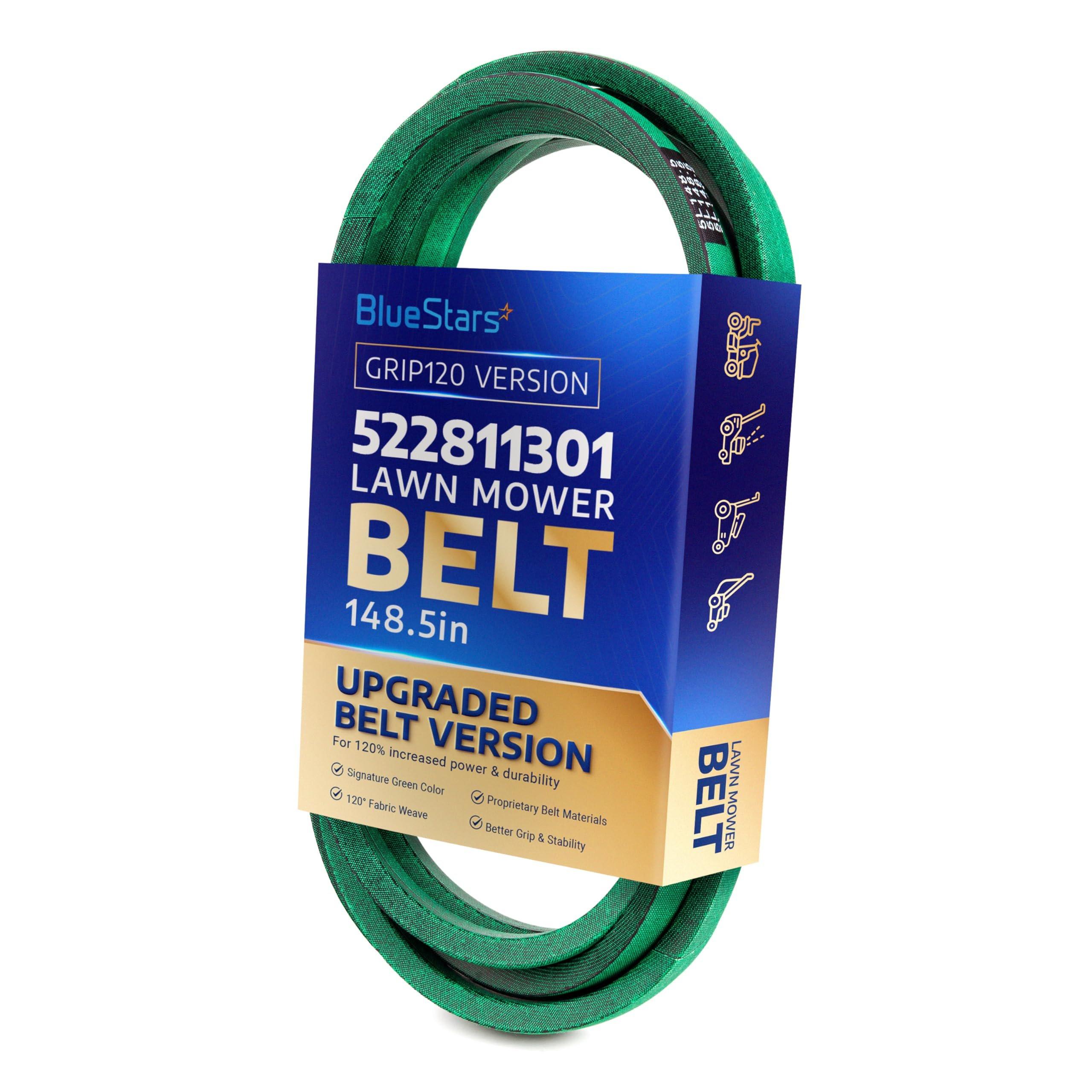[Grip120] 522811301 Deck Belt for 52" Husqvarna MZ52 MZT52 MZT 52 BF MZ5226BF Dixon RedMax Zero-Turn Mowers - Replaces 522811301 Mower Belt | 148.5" x 5/8" image 0