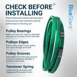 [Grip120] 582236301 Deck Belt for 54" Husqvarna, 48" MTD Cub Cadet, Gravely, Ariens Lawn Mower - Replaces 954-04329 754-04329 | 137" x 1/2" thumbnail 10
