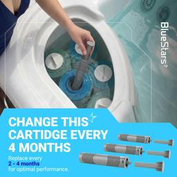 Hot Tub Silver Ion Cartridge - Mineral Sticks for Hot Springs Spa, Spa Silver Ion Ag+ Cartridge, Freshwater Mineral Sanitizer Keep Water Crystal-Clear for 4 Months | Pack of 3 thumbnail 8