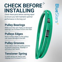 [Grip120] 954-05025A Deck Belt for 54" Lawn Mower Decks - Fits Cub Cadet XT1 GT54 ST54, Troy-Bilt TB2454, Craftsman T8400, V-Belt - Replaces 754-05025A 954-05025 | 5/8" x 139" thumbnail 10