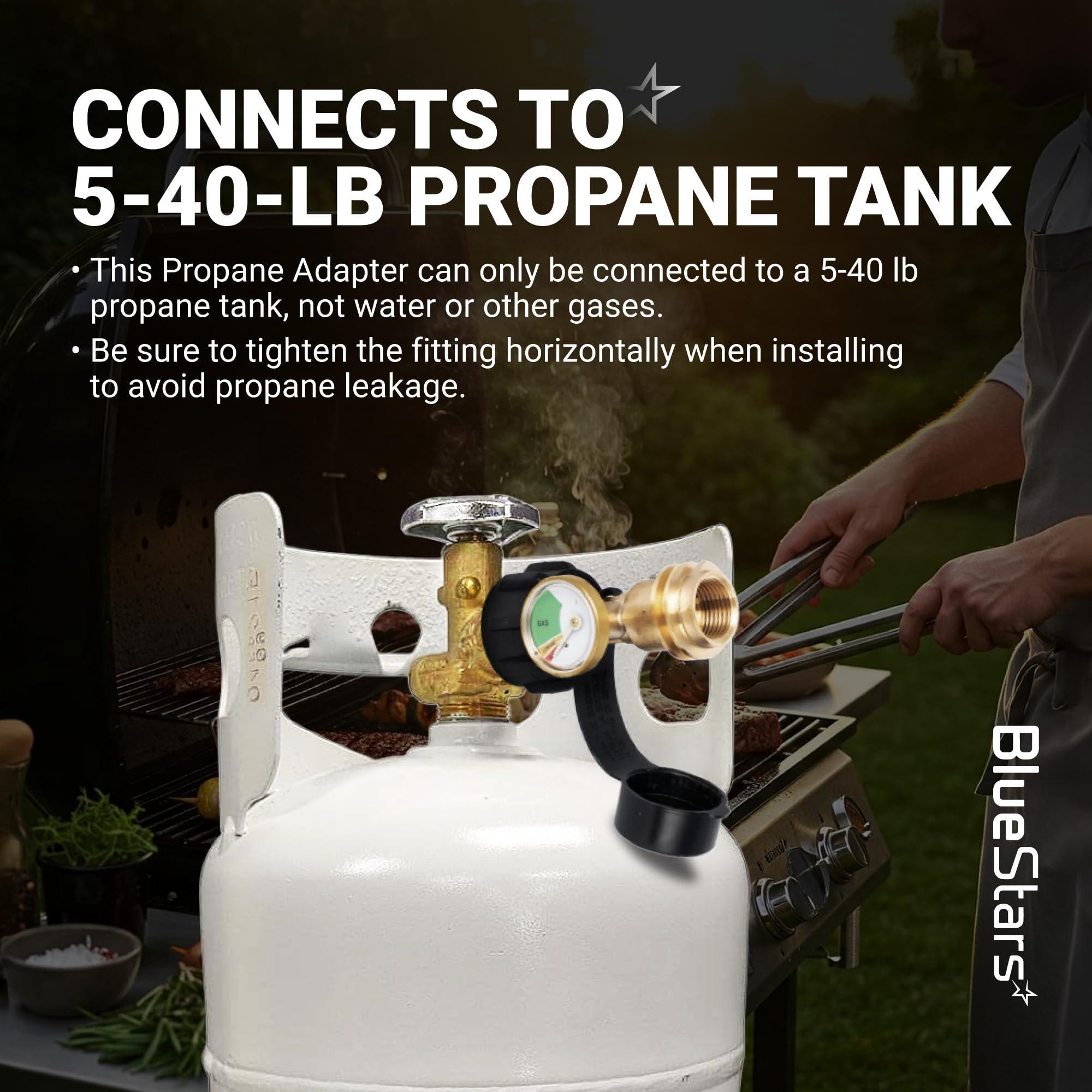 Propane Tank Gauge Level Indicator for 5-40lb Tanks with QCC1/Type Connection for RV Camper, Cylinder, BBQ Gas Grill, Heater, Fire Pit image 4