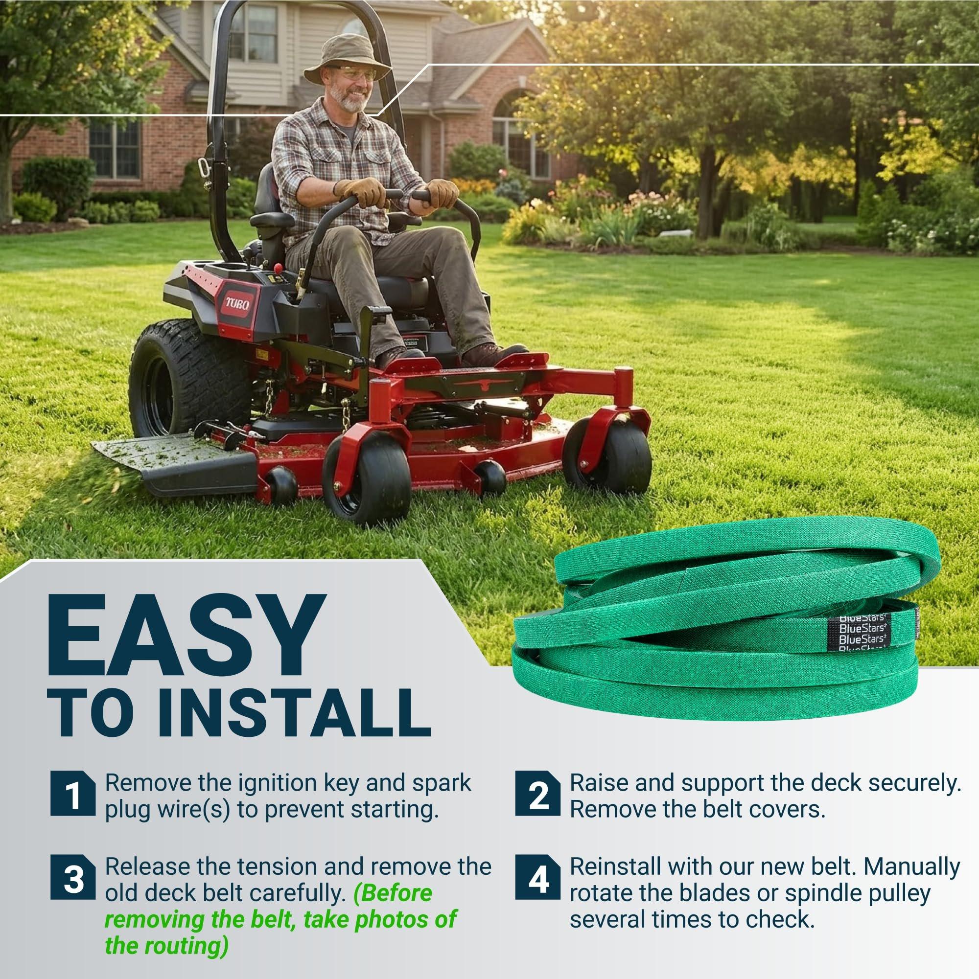 [Grip120] 135-1873 Deck Belt for 60" Deck Toro Titan Max 76601 76602 74452 74467 Z Master 74492 74494 74496 74497 HD 1500 HD 2000 | 5/8" X 189.52" image 9