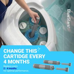 Hot Tub Silver Ion Cartridge - Mineral Sticks for Hot Springs Spa, Spa Silver Ion Ag+ Cartridge, Freshwater Mineral Sanitizer Keep Water Crystal-Clear for 4 Months | Pack of 2 thumbnail 8