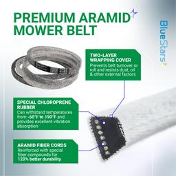 139573 Primary Deck Belt Replacement for Husqvarna 532139573 GTH220 GT190 GTH2250 GTH 2250 XP GTH2550XP GTH200 Craftsman AYP Poulan Lawn Mower Garden Tractor | 1/2" x 83" thumbnail 5