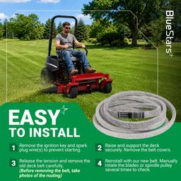 115-4971 Deck Belt Replacement for Toro Titan 54" ZX5400 MX5400 ZX5420 MX5480 ZX5450 74832 74862 74882 74822 74848 74852 Zero Turn Mower - Replaces 133-1167 | 5/8" x 175.9" thumbnail 9