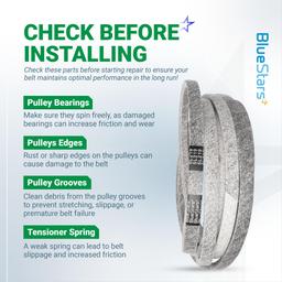 109-9023 Deck Belt Replacement for Exmark 72 Inch Deck Lazer Z X, Next Lazer Z Series Zero-Turn Mowers - Replaces 1099023 135-5777 135-5777-SL | 5/8" x 219" thumbnail 8