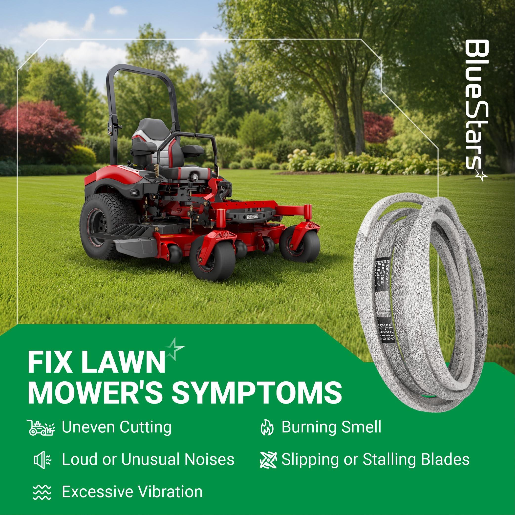109-9023 Deck Belt Replacement for Exmark 72 Inch Deck Lazer Z X, Next Lazer Z Series Zero-Turn Mowers - Replaces 1099023 135-5777 135-5777-SL | 5/8" x 219" image 6