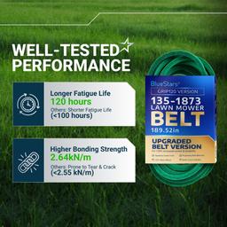 [Grip120] 135-1873 Deck Belt for 60" Deck Toro Titan Max 76601 76602 74452 74467 Z Master 74492 74494 74496 74497 HD 1500 HD 2000 | 5/8" X 189.52" thumbnail 3