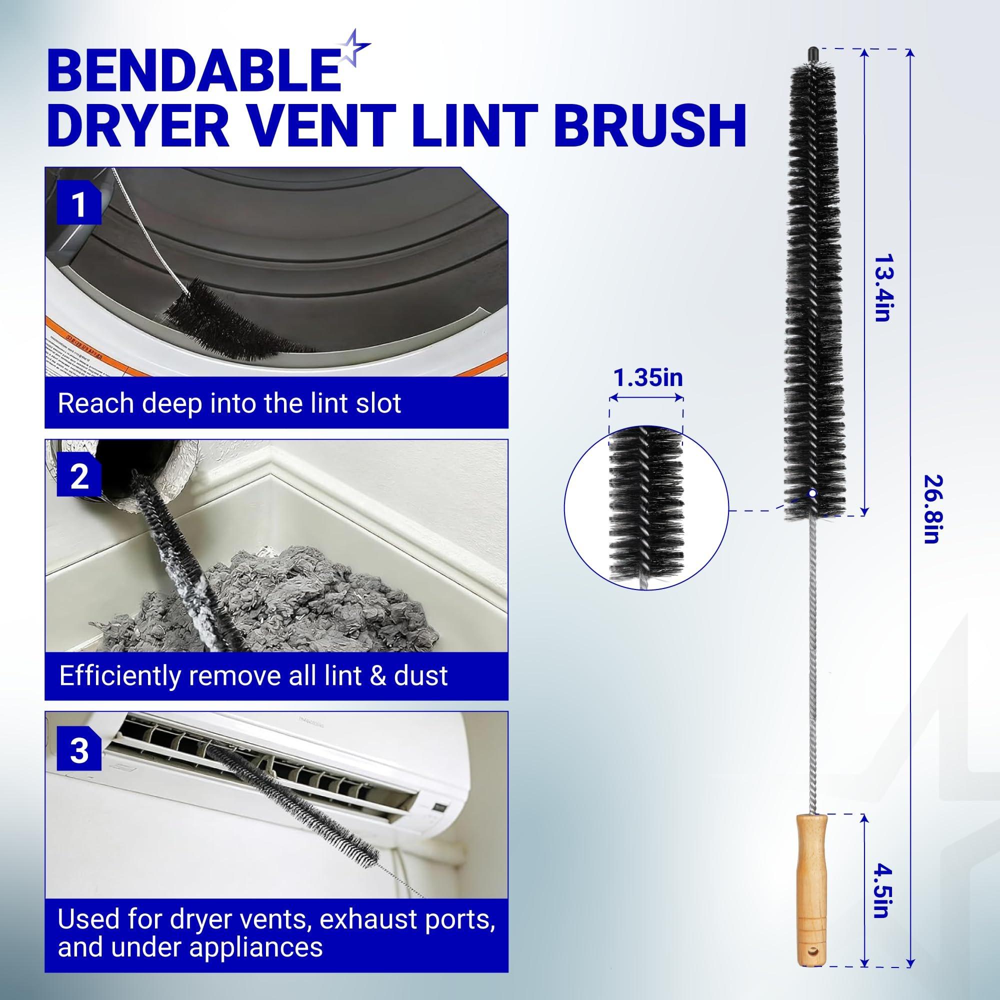[Upgraded] DC97-16742A Dryer Lint Filter Replacement for Samsung Dryer DV45H7000EW/A2 - Replaces AP5306681 PS4221839 DC61-03048A with Flap & Cleaning Brushes image 6