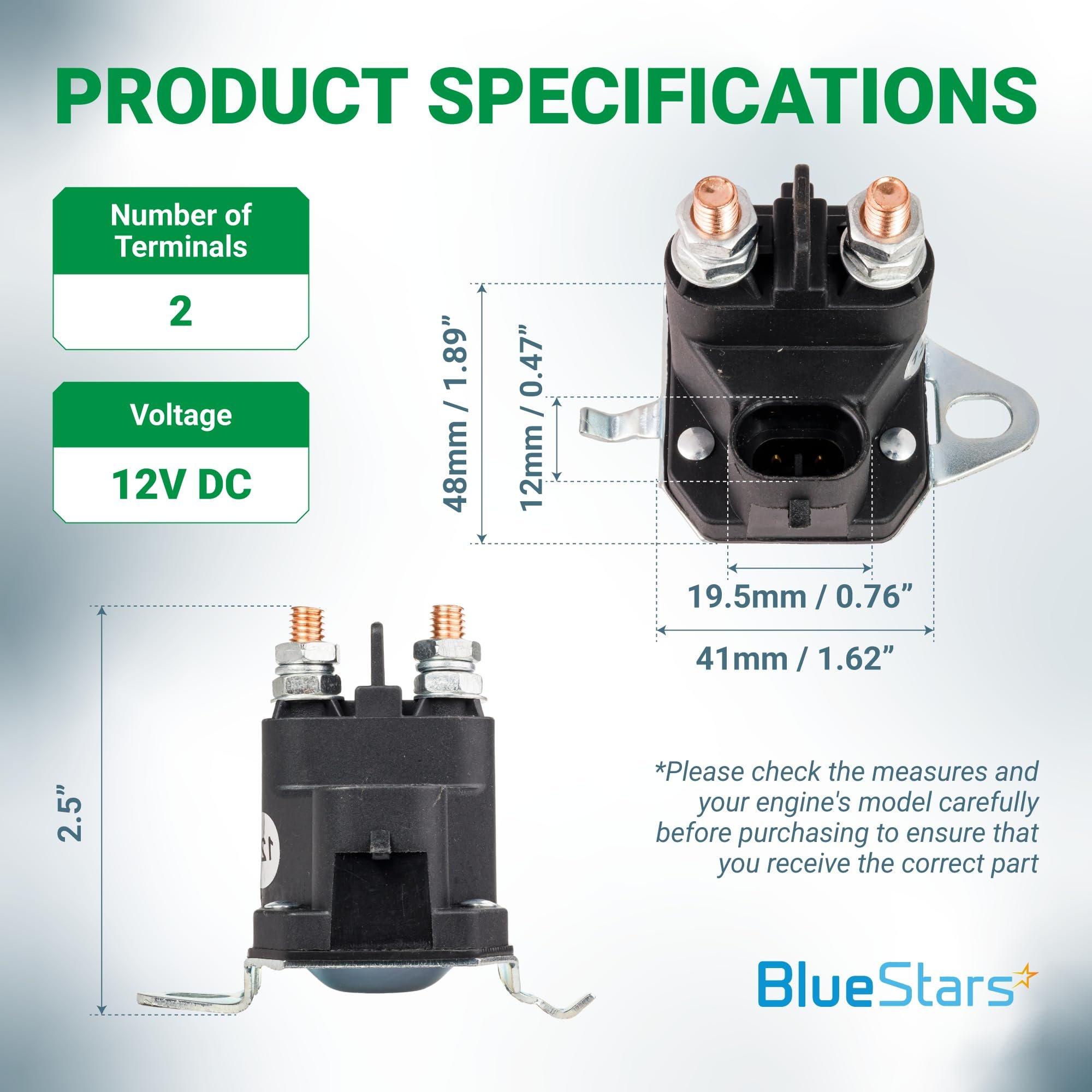 7CM-1241-212-51 Starter Solenoid 12V 2 Terminals Lawn Mower Solenoid Relay Switch Replaces Trombetta 7CM124121251 M008904-000 05167200 for Gravely ZT X, ZT XL, Pro-Turn Zero Turn Mowers image 1