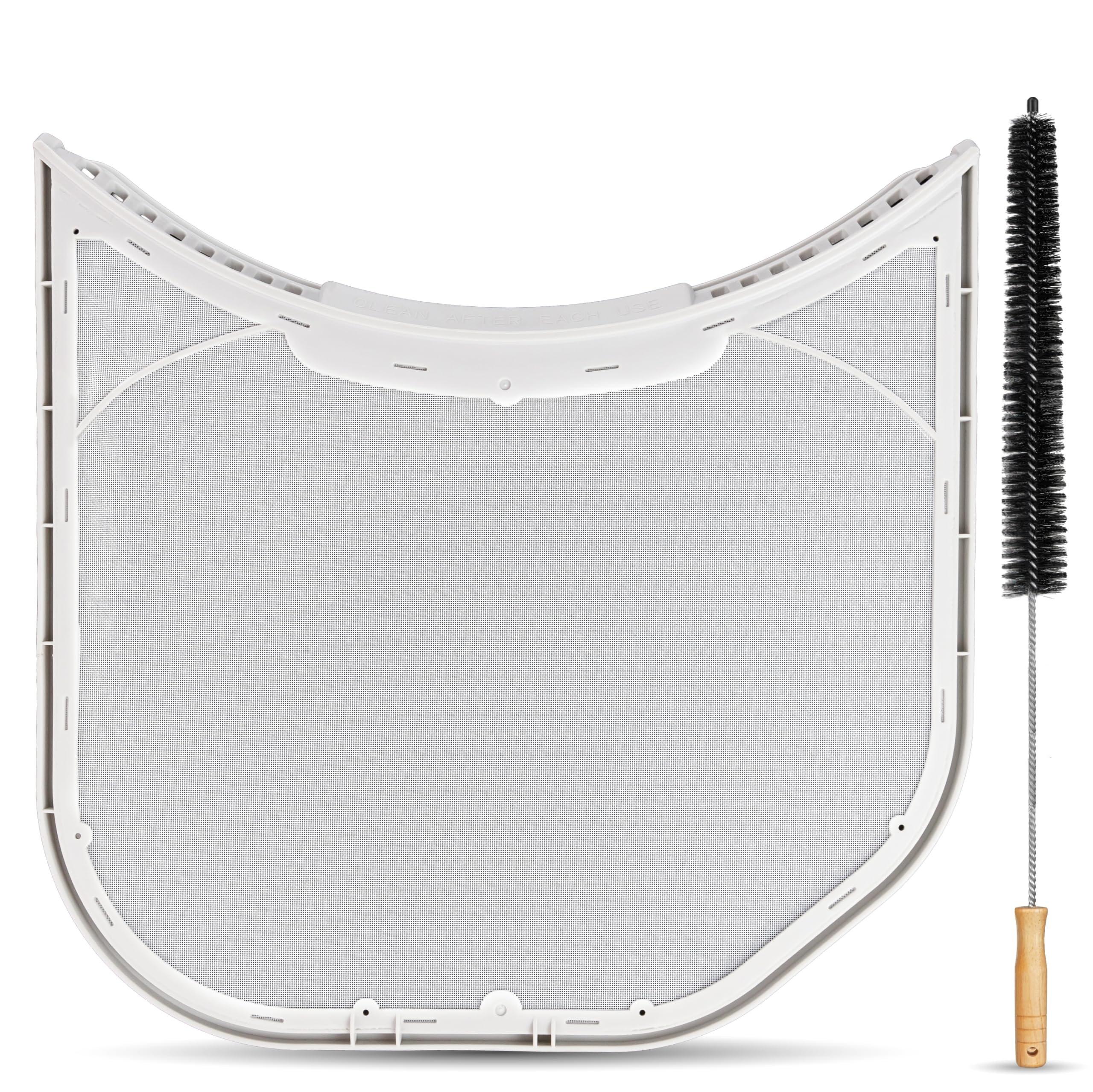 Ultra Durable ADQ56656403 Lint Filter Replacement for LG Dryers and WashTowers - 11.2" x 10.9" Lint Filter Trap Screen Strainer Replaces 4960837 AP7012980 PS16546780 with Cleaning Brush image 0