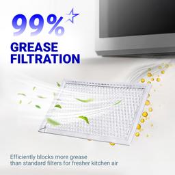 WB06X10608 5304464105 Microwave Grease Filter 5 x 7-5/8 inch Replacement - Compatible with Frigi.daire GE Microwaves - Replaces 5304478913 5304517871 PS12585760 - 2-Pack thumbnail 4