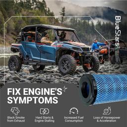 7082265 Air Filter for Polaris Ranger 1000 & XP 1000 (2018-2026) - Replacement Engine Air Filter Fits Ranger Crew XP 1000 NorthStar Premium - Replaces 7083113 thumbnail 8