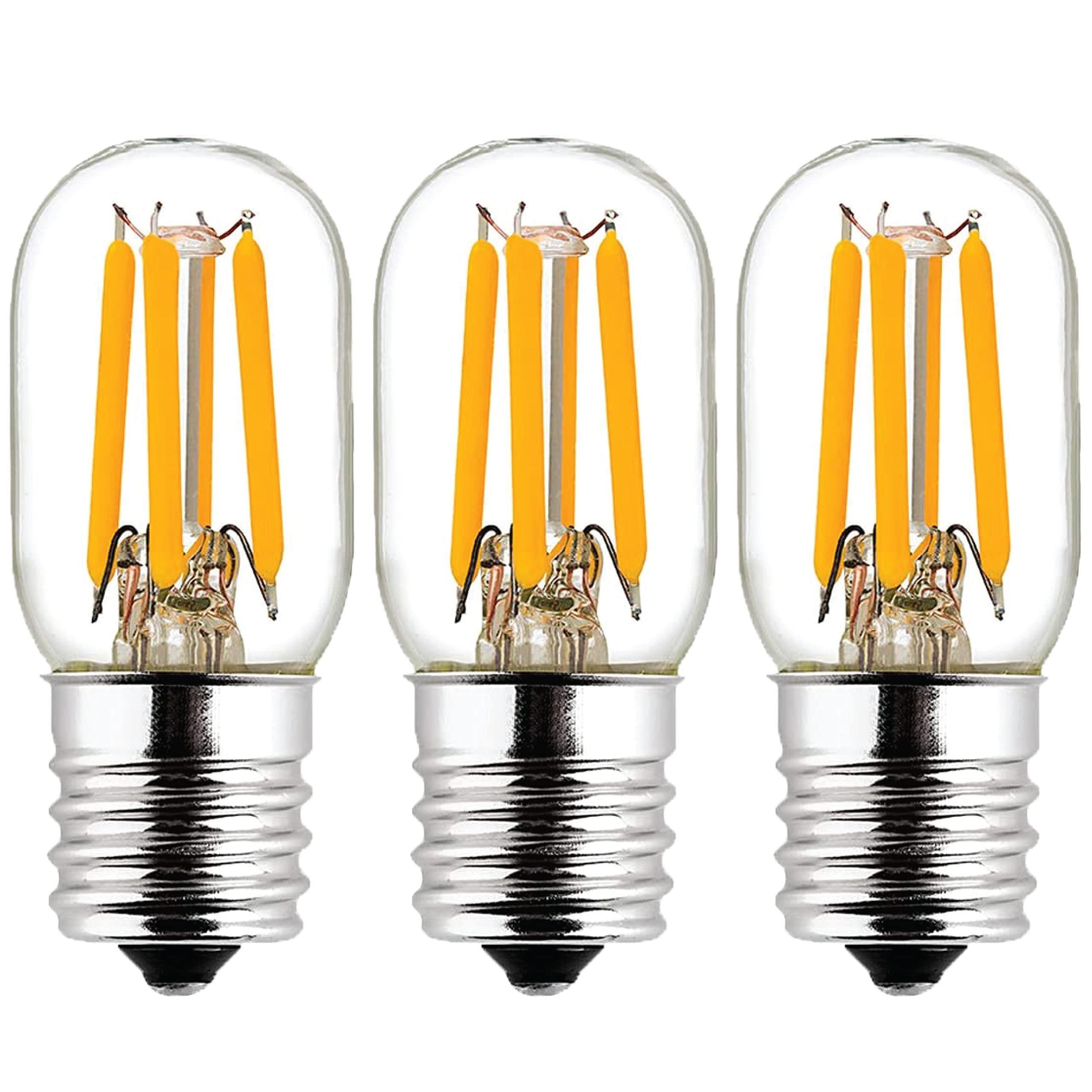 BlueStars E17 T7 LED Bulb 2W 120V (25W Equivalent), 2700K Warm White, 220lm for Microwave Oven, Range Hood, Refrigerator, Appliance Replacement Bulbs - 3 Packs image 7